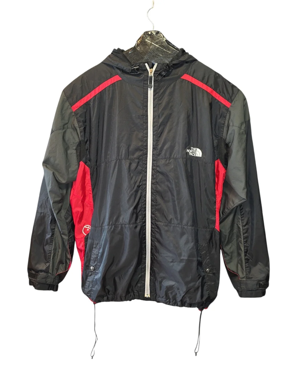 The North Face Men’s Black & Red Windbreaker Jacket Sz XXL